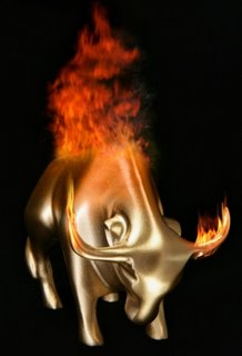 burning bull